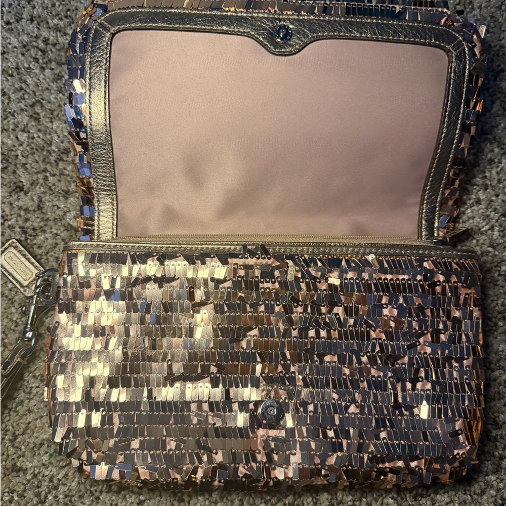 Coach Rose gold Sequin Clutch - Picture 3 of 5